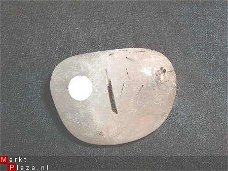 Turmaline-quartz, Toermalijn kwarts   Nr 1    Groote ca: 4*3