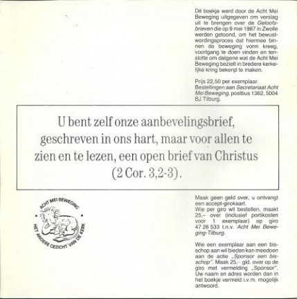 Geloofsbrieven Acht Mei Beweging - Afbeelding 2