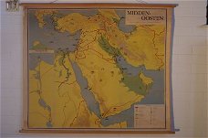 Schoolplaat van het "Midden-Oosten".
