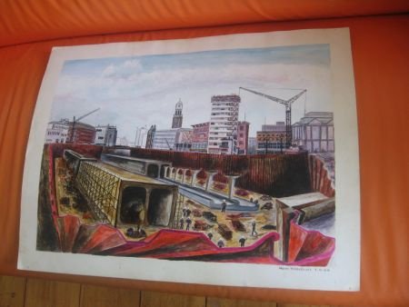 Rotterdam aanbouw Metro - H. Middelbosch '64 - 1
