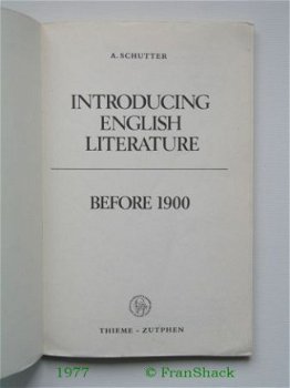 [1977] Intro English Literature Before 1900, Schutter, Thiem - 2