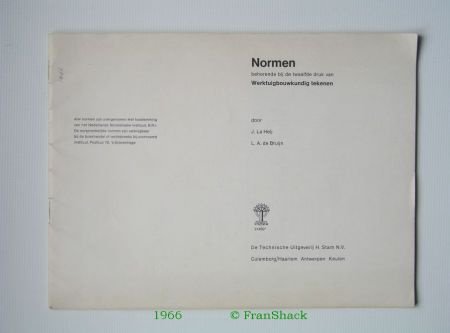 [1966] Normen, b.b. Wtbkundig Tekenen, La Heij, Stam - 1