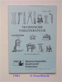 [1981] Techn. Vakliteratuur, voorjaar catalogus, WBR -010- - 1