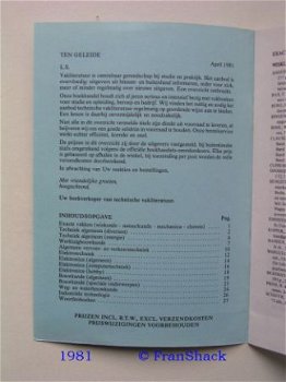 [1981] Techn. Vakliteratuur, voorjaar catalogus, WBR -010- - 2