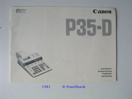 [1981-Canon] P35-D Rekenmachine - 1