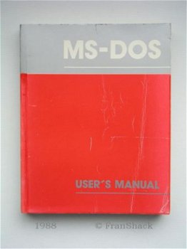 [1988] MS-DOS, User’s Manual, Microsoft - 1