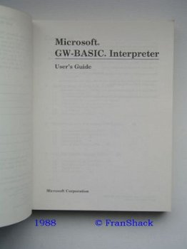 [1988] GW-BASIC, User’s Manual, Microsoft - 2