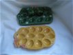 vintage keramiek schaal voor eieren met kippen p&z stel - 1 - Thumbnail