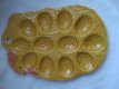 vintage keramiek schaal voor eieren met kippen p&z stel - 1 - Thumbnail