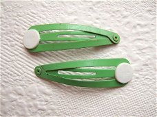 4,5 cm ~ B-keus ~ Haarclip met pad ~ Groen