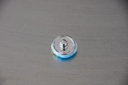 2 lila / roze button bead drukkers handgemaakt. - 1
