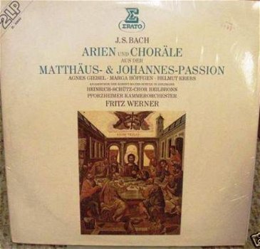 LP - BACH, Ariën & Chorale Matthäus & Johannes Passion - 0