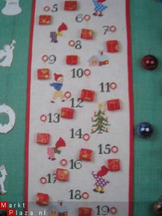 Borduurblad DMC collection - adventskalender - Afbeelding 2
