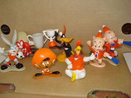 7 Looney Tunes Warner Bros 1996 Star Toys Voetbalfiguurtjes - 1