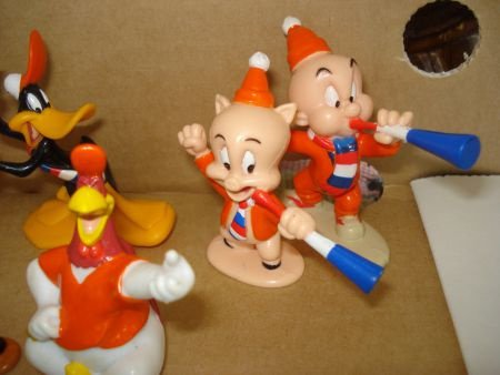 7 Looney Tunes Warner Bros 1996 Star Toys Voetbalfiguurtjes - 1