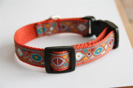 Terra kleur halsband. - 2