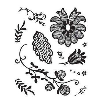 NIEUW Set Clear Stamps Grape Leaf van Basic Grey - 1