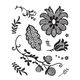 NIEUW Set Clear Stamps Grape Leaf van Basic Grey - 1 - Thumbnail