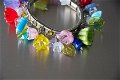 Bloemen armband Zomer van glas handgemaakt. - 1 - Thumbnail