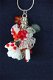 Bloemenketting glasbeads rood wit NIEUW. - 1 - Thumbnail