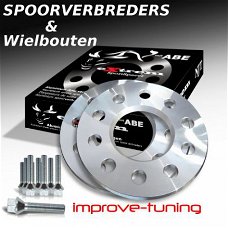Set 15mm (per wiel) Spoorverbreders / Wheelspacers Audi A3
