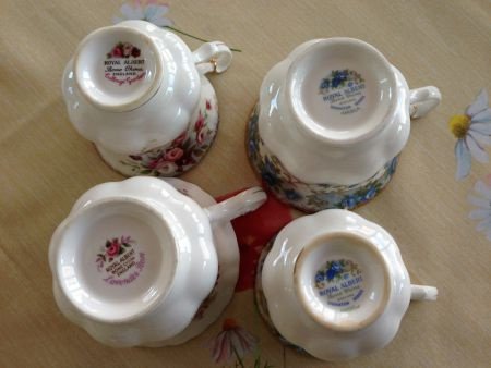 ROYAL ALBERT SHERATON SERIES ANGELA Lavender Rose Cottage G - 1