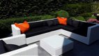 Loungeset Arbrini wit wicker hoekbank,stoel, tafel gratis levering - 2 - Thumbnail