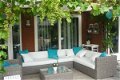 Loungeset rondwicker grijs hoekbank, stoel, tafel NU € 1.699,00 - 1 - Thumbnail