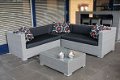 Loungeset hoekbank 2.30x2.30 grijs wicker incl. gratis levering - 1 - Thumbnail