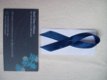 darkblue gelukshart met gratis ME d blauwe ribbon en kaartje - 1 - Thumbnail