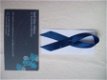 mooi gelukshart darkblue hart met gratis ME ribbon & kaartje - 1 - Thumbnail