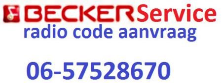 heeft u de Becker navigatie radio systeem code verloren ? - nr. 1