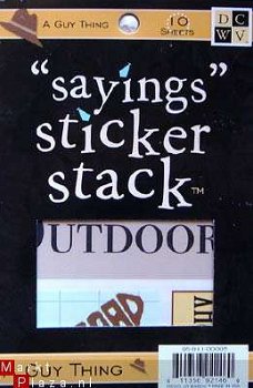 DCWV sayings sticker stack a guy thing - 1
