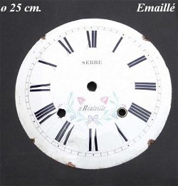 === Comtoise wijzerplaat = emaillé = 17552