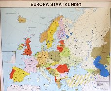Schoolkaart; Europa Staatkundig