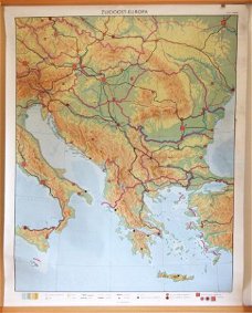 Schoolkaart Zuid Oost Europa