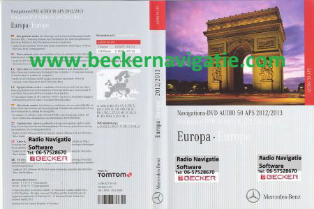 Mercedes navigatie command cds/dvd aps 30- 50 europa 2013 - Afbeelding 2