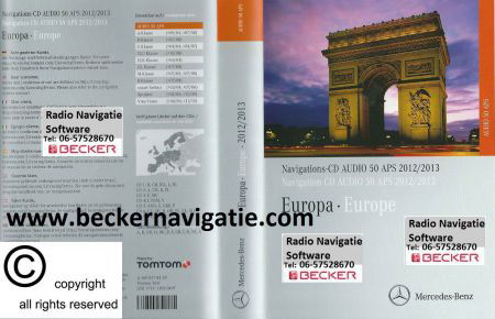 Mercedes navigatie command cds/dvd aps 30- 50 europa 2013 - Afbeelding 5
