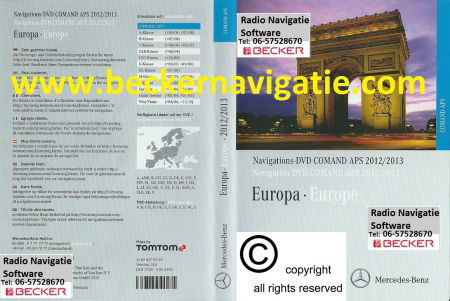 Mercedes navigatie command cds/dvd aps 30- 50 europa 2013 - Afbeelding 6