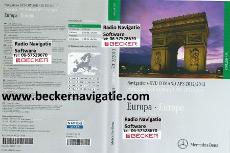 Mercedes navigatie command cds/dvd aps 30- 50 europa 2013 - Afbeelding 4