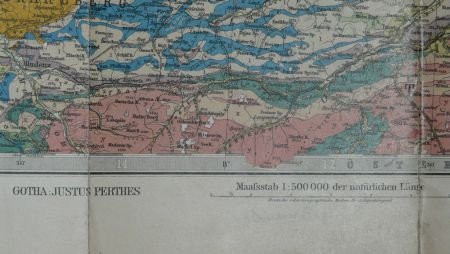 Landkaart / Landkarte, Deutsches Kaiserreich, Richard Lepsius, sect.26: Augsburg, 1893. - 3