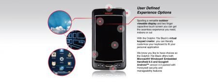 Honeywell Dolphin 70e Smartphone 2D BT Wi-Fi 3G NFC GPS - Afbeelding 8