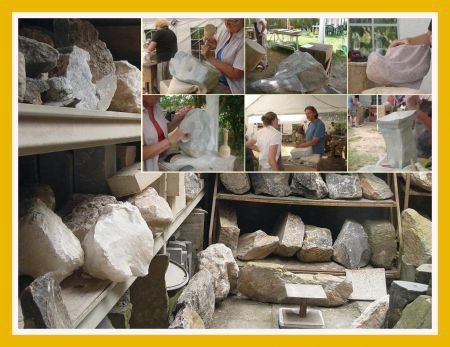 Beeldhouwen Nijmegen verkoop steen beeldhouwstenen workshop - 1