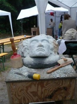 Beeldhouwen Nijmegen verkoop steen beeldhouwstenen workshop - 7