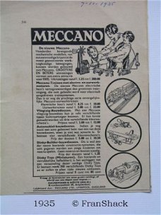 [1935] Meccano, advertentie (2x), Hausemann&H. A’dam