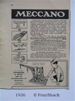 [1936] Meccano, advertentie, Hausemann&H. A’dam - 1