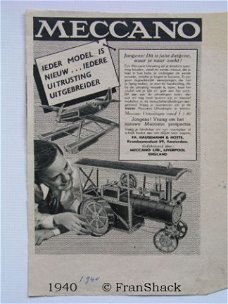 [1940] Meccano, advertentie, Hausemann&H. A’dam