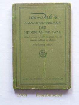 [1954] Zakwoordenboekje, Van Dale, Nijhoff - 1