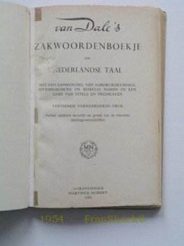 [1954] Zakwoordenboekje, Van Dale, Nijhoff - 2