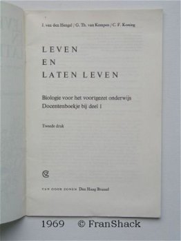 [1969] Docentenboekje ,Leven & Laten Leven 1, vdHengel - 2